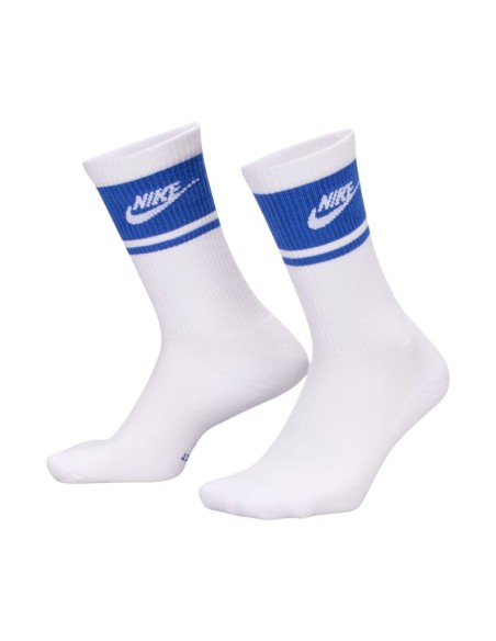 Nike Everyday Elevated Crew Socks 3 Pairs White and Blue IM7949 904