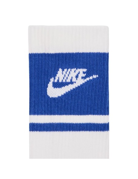 Nike Everyday Elevated Crew Socks 3 Pairs White and Blue IM7949 904