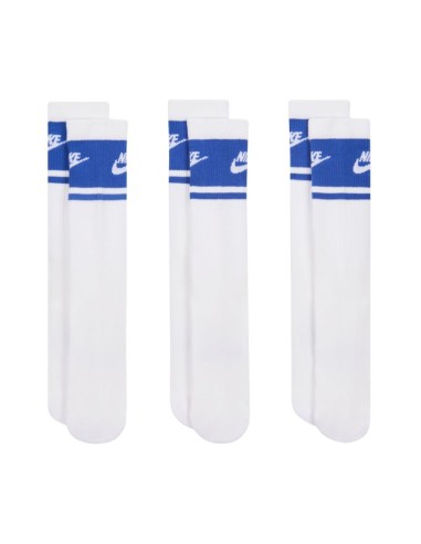 Nike Everyday Elevated Crew Socks 3 Pairs White and Blue IM7949 904