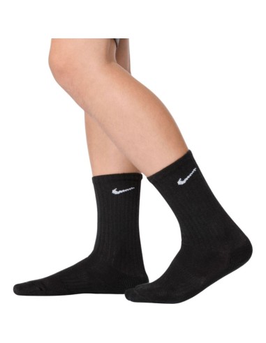Nike Everyday Cush Crew Kids Socks 6 Pairs Black SX6910 010