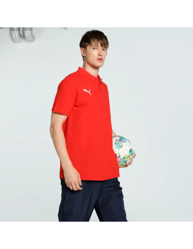 Puma Team Goal Casuals Polo Shirt Red 658605 01