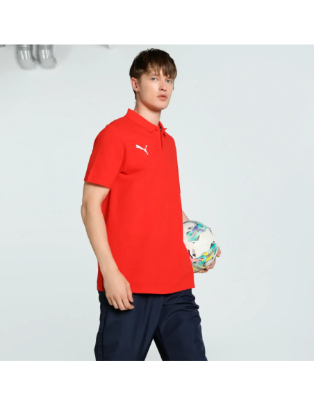 Puma Team Goal Casuals Polo Shirt Red 658605 01
