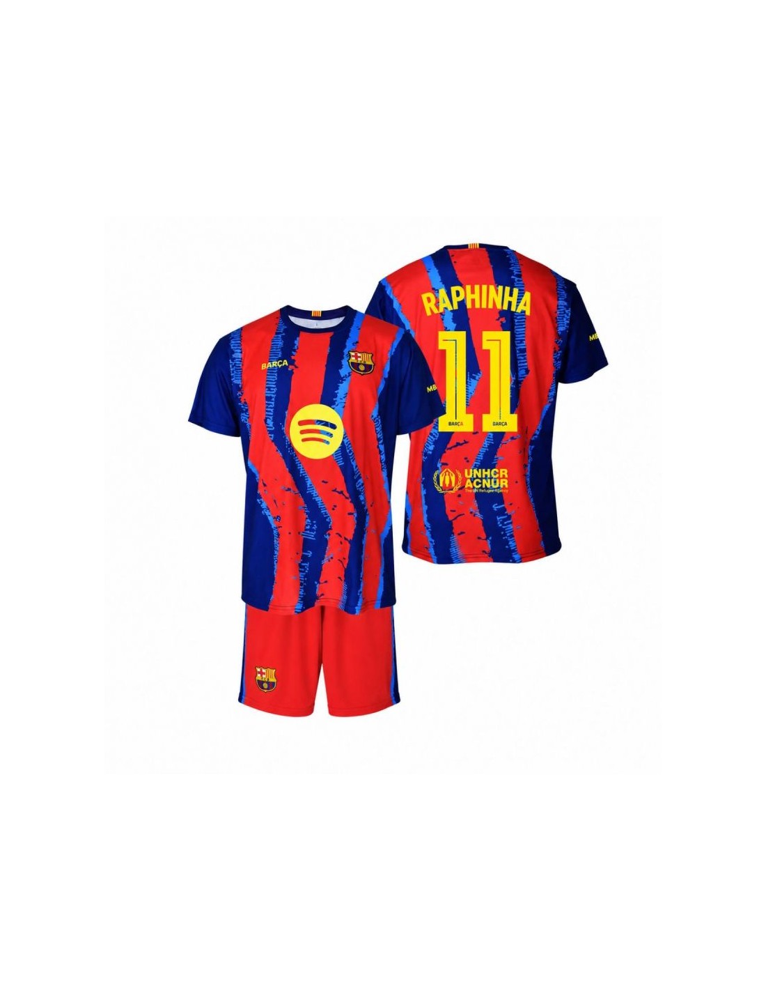 FC Barcelona Raphinha set shirt shorts junior box 202526 BC59ER