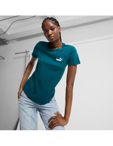 Puma Women's ESS Small No 1 Logo Tees Green 682373 41