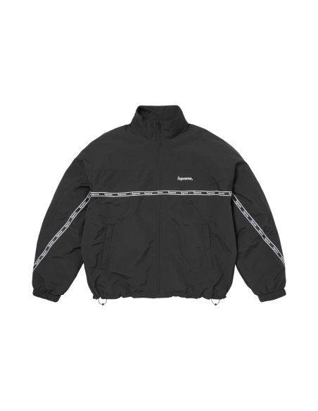 Supreme Logo Taping Track Jacket 'Black' SS26J107BLACK MBS