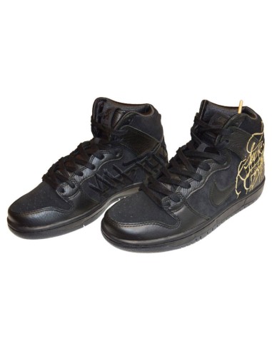Nike SB Dunk High FAUST Men's Sports Shoes Black Gold DH7755001