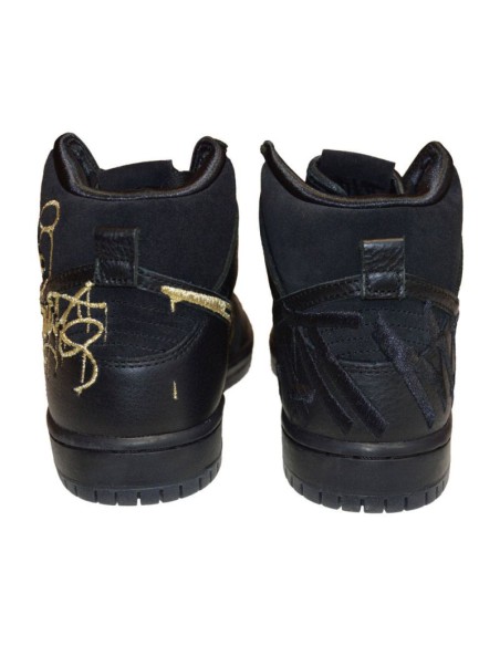Nike SB Dunk High FAUST Men's Sports Shoes Black Gold DH7755001