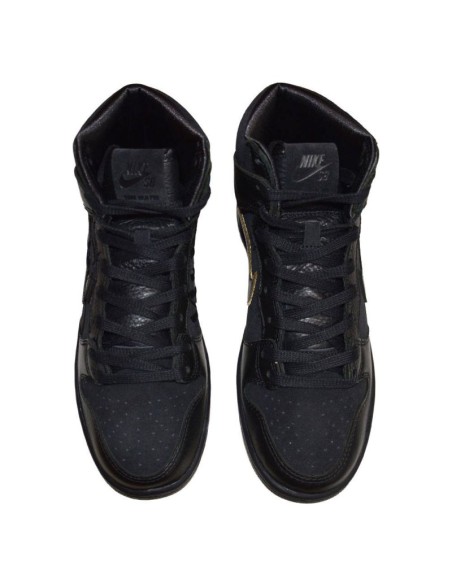 Nike SB Dunk High FAUST Men's Sports Shoes Black Gold DH7755001