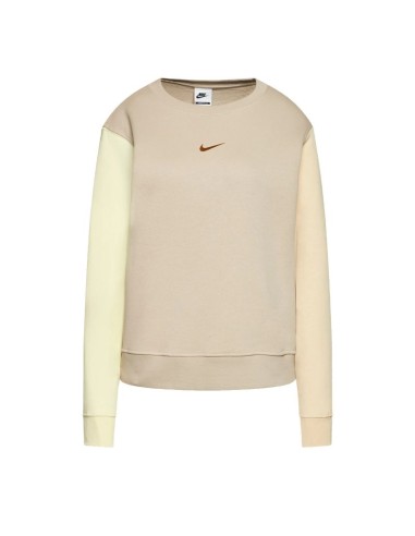 Women's Nike Swoosh Beige Sports Sweatshirt DJ4411210