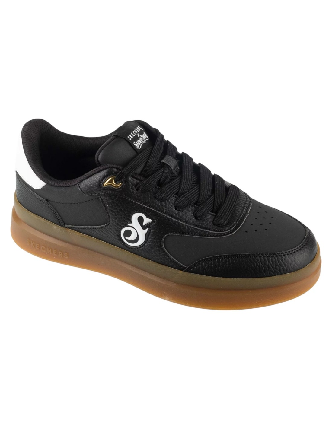 Skechers Duraleather Lace Up Snoop Cupsole Sneaker 251200BKW