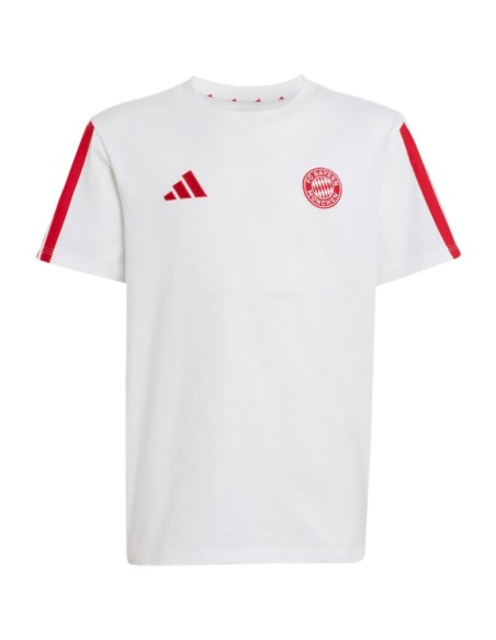 adidas tshirt FC Bayern Munich kids' jersey white and red