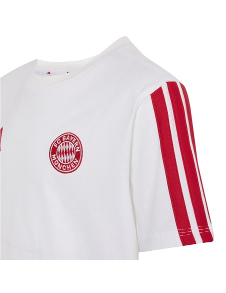 adidas tshirt FC Bayern Munich kids' jersey white and red