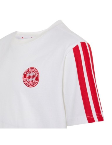 adidas tshirt FC Bayern Munich kids' jersey white and red