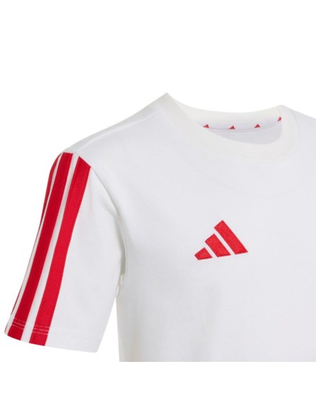 adidas tshirt FC Bayern Munich kids' jersey white and red