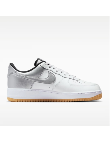 Nike Air Force 1 Low '07 LV8 White Black Metallic Silver IB6847100 MBS