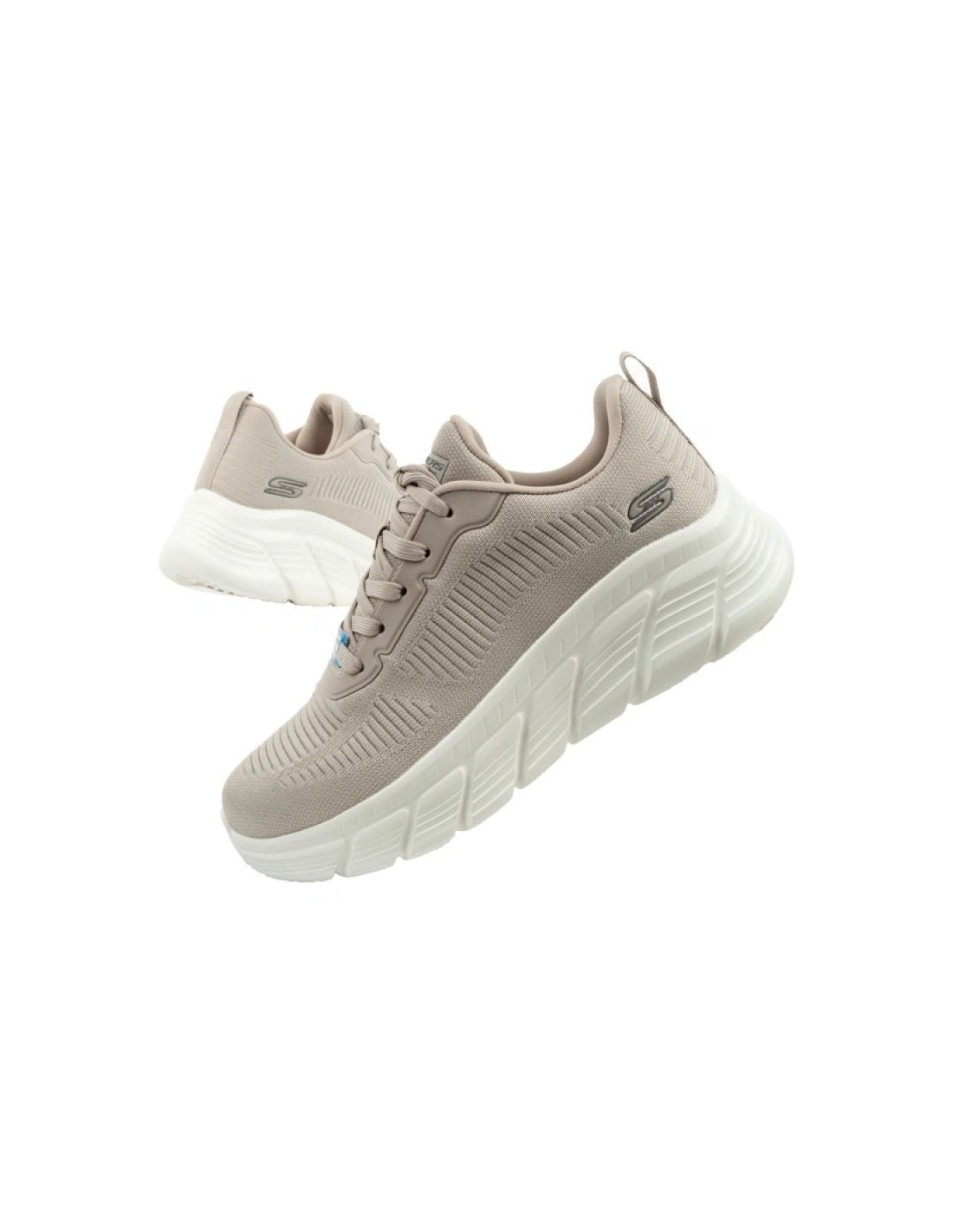 Skechers Bobs B Flex women's sneakers fashionable beige