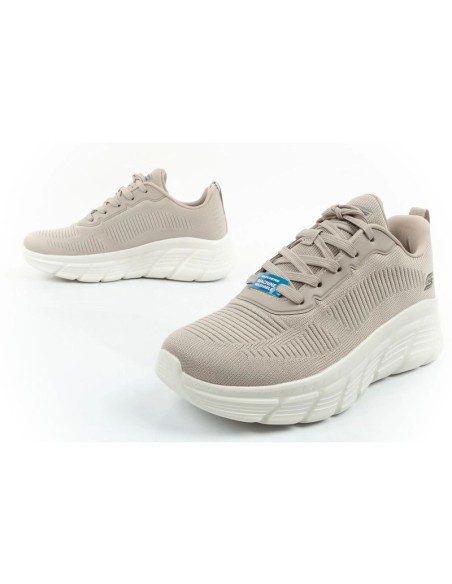 Skechers Bobs B Flex women's sneakers fashionable beige