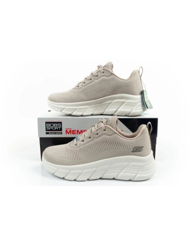 Skechers Bobs B Flex women's sneakers fashionable beige