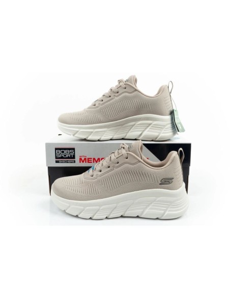 Skechers Bobs B Flex women's sneakers fashionable beige