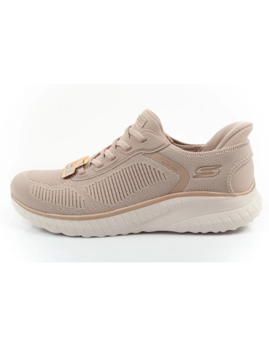 Skechers Bobs Squad Chaos SLIPINS Women's Sports Shoes Beige