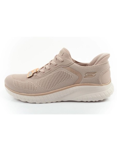 Skechers Bobs Squad Chaos SLIPINS Women's Sports Shoes Beige