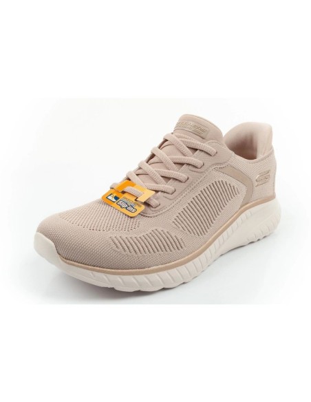 Skechers Bobs Squad Chaos SLIPINS Women's Sports Shoes Beige