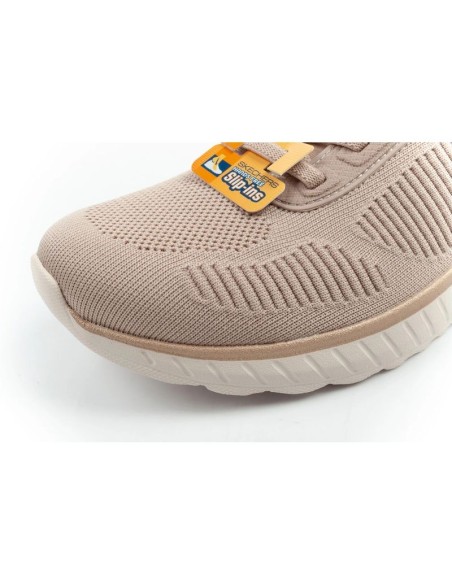 Skechers Bobs Squad Chaos SLIPINS Women's Sports Shoes Beige