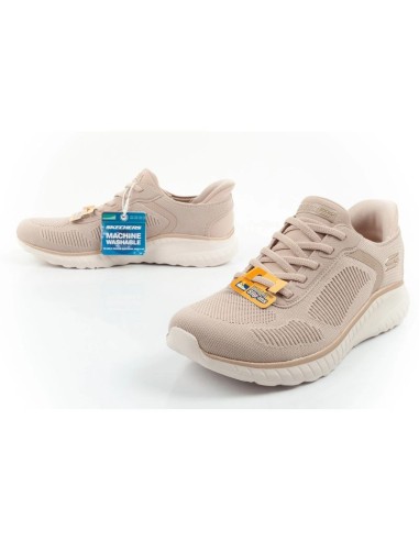 Skechers Bobs Squad Chaos SLIPINS Women's Sports Shoes Beige