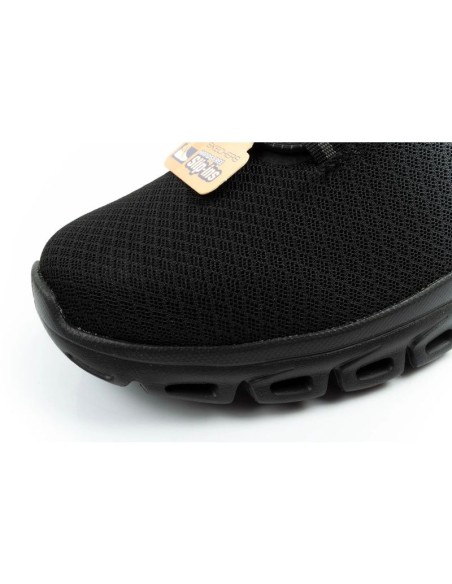 Skechers men's shoes sneakers GlideStep comfortable lightweight SlipIns black