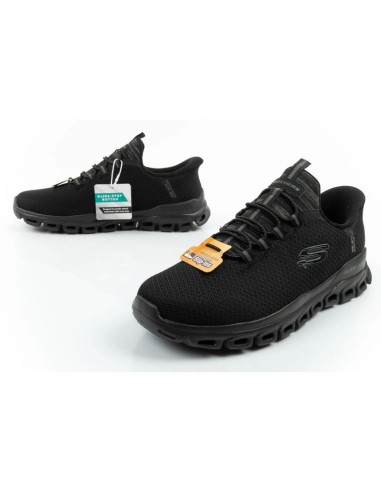 Skechers men's shoes sneakers GlideStep comfortable lightweight SlipIns black
