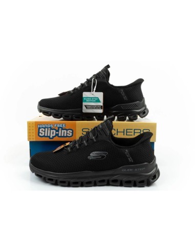 Skechers men's shoes sneakers GlideStep comfortable lightweight SlipIns black