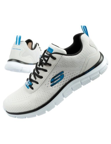 Skechers men's sports shoes TrackRipkent comfortable lightweight fashionable ecru