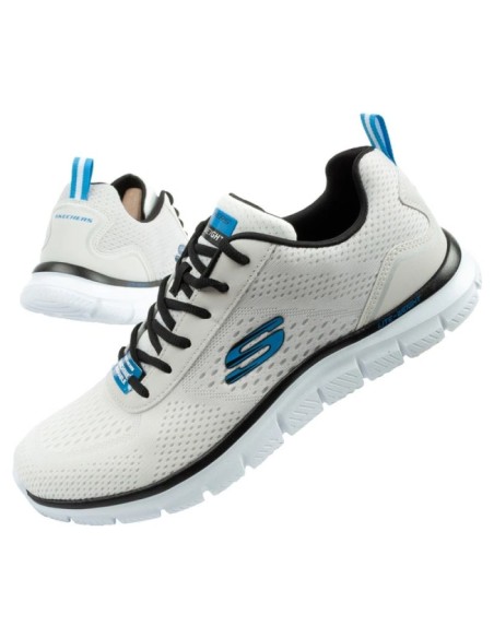 Skechers men's sports shoes TrackRipkent comfortable lightweight fashionable ecru