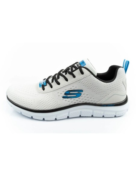 Skechers men's sports shoes TrackRipkent comfortable lightweight fashionable ecru