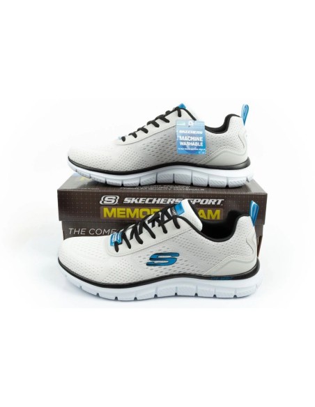 Skechers men's sports shoes TrackRipkent comfortable lightweight fashionable ecru