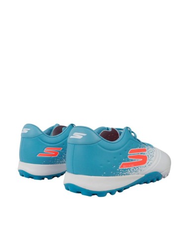Skechers Razor 15 Academy TF Football Shoes Blue and White 252016 WTQP