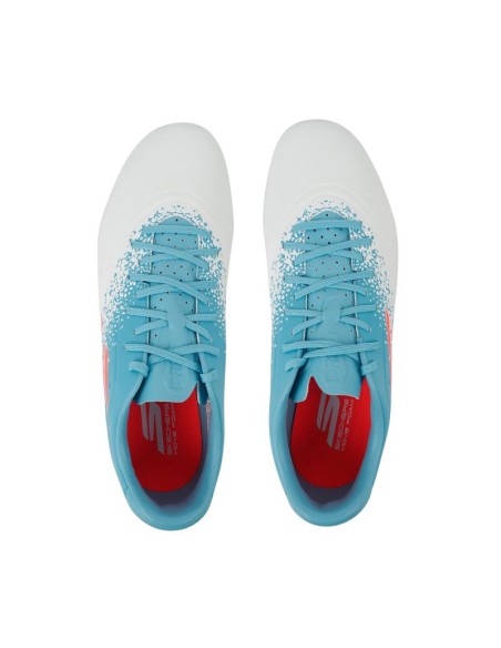 Skechers Razor 15 Academy TF Football Shoes Blue and White 252016 WTQP