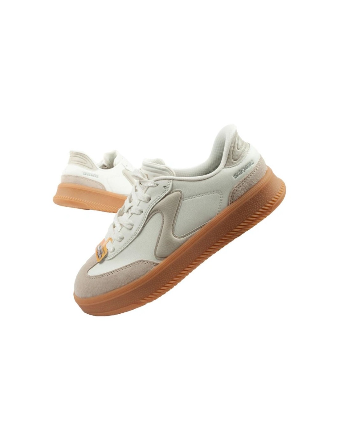 Skechers women's sneakers Lifted Luxe ecru white SlipIns