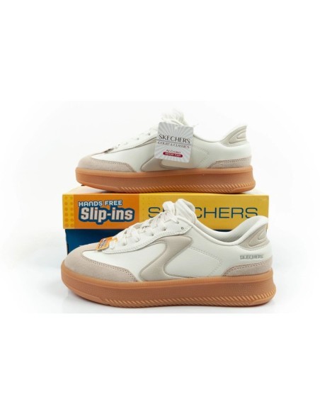 Skechers women's sneakers Lifted Luxe ecru white SlipIns