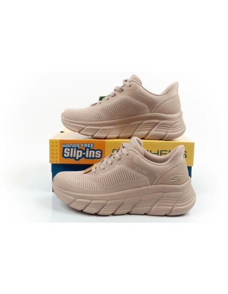 Skechers women's sports shoes Bobs B Flex SLIPINS beige comfortable