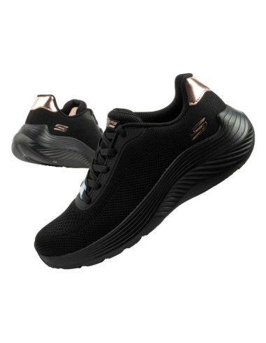 Skechers women's sports shoes Bobs Squad Waves black lightweight fashionable