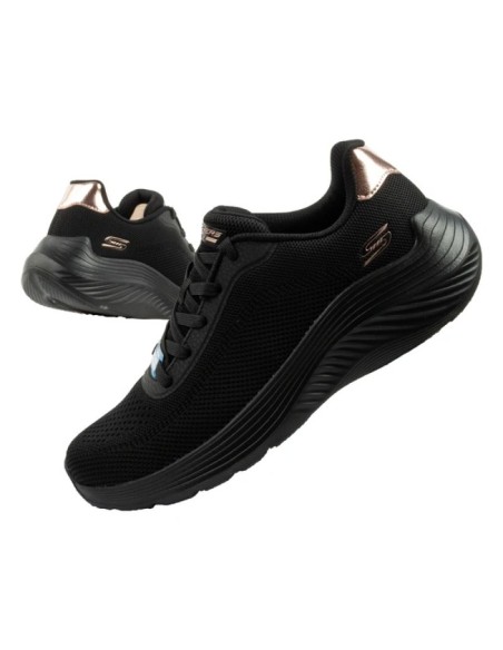Skechers women's sports shoes Bobs Squad Waves black lightweight fashionable