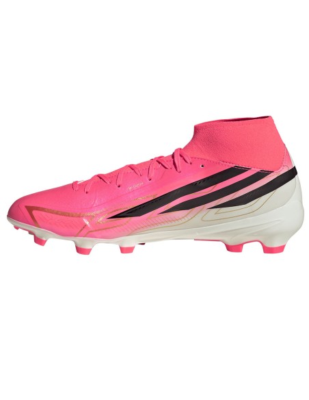 Adidas F50 Hyperfast League Mid FG football boots pink KJ6714