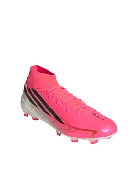 Adidas F50 Hyperfast League Mid FG football boots pink KJ6714