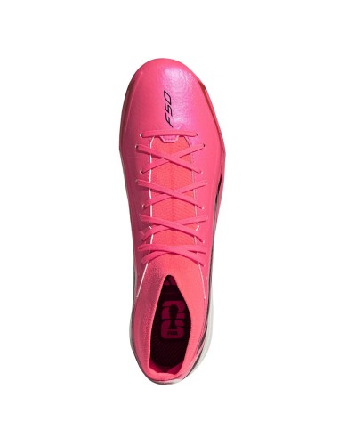 Adidas F50 Hyperfast League Mid FG football boots pink KJ6714