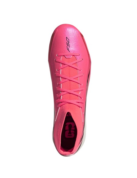 Adidas F50 Hyperfast League Mid FG football boots pink KJ6714