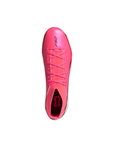 Adidas F50 Hyperfast League Mid FG football boots pink KJ6714