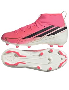 Adidas F50 Hyperfast League Mid FG Kids Soccer Shoes Pink KK1315