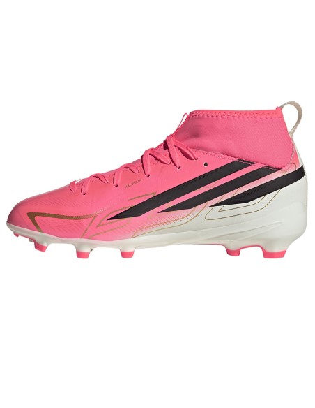Adidas F50 Hyperfast League Mid FG Kids Soccer Shoes Pink KK1315