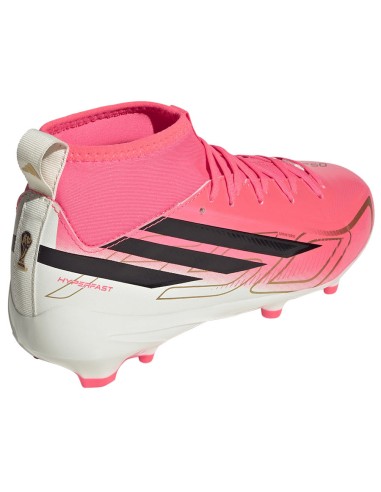 Adidas F50 Hyperfast League Mid FG Kids Soccer Shoes Pink KK1315